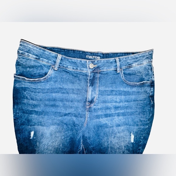 “Maurices” Size 22W Ripped Distressed Jeans - Picture 5 of 7